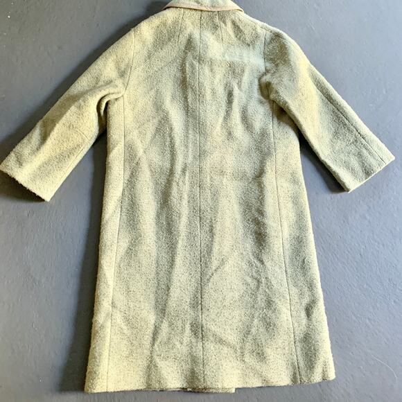 Vtg 1960s Sycamore Wool Coat Soft Green Mid Century Modern - Picture 9 of 11